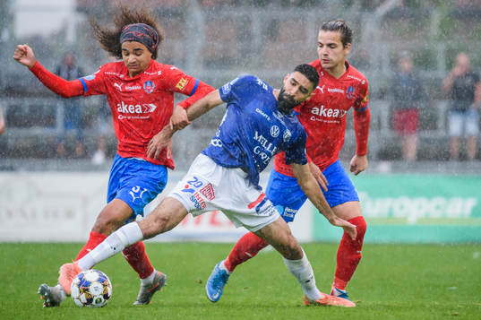 Helsingborgs Adam Kaied och Trelleborgs Mouhammed Ali Dhaini