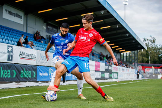 Trelleborgs Mouhammed Ali Dhaini och Helsingborgs Wilhelm