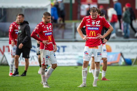 Degerfors Christos Gravius och Adam Carlén deppar