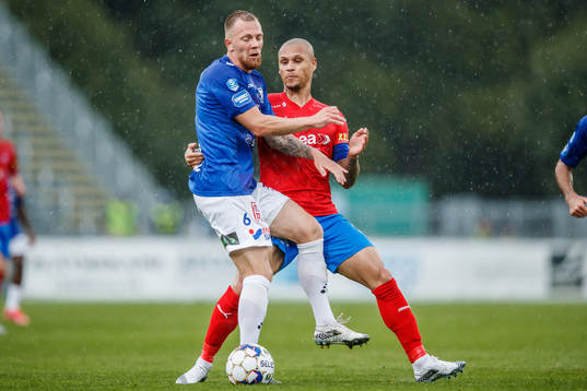 Trelleborgs Jesper Modig och Helsingborgs Anthony van