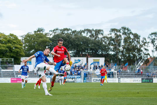 Trelleborgs Jesper Modig och Helsingborgs Wilhelm Loeper