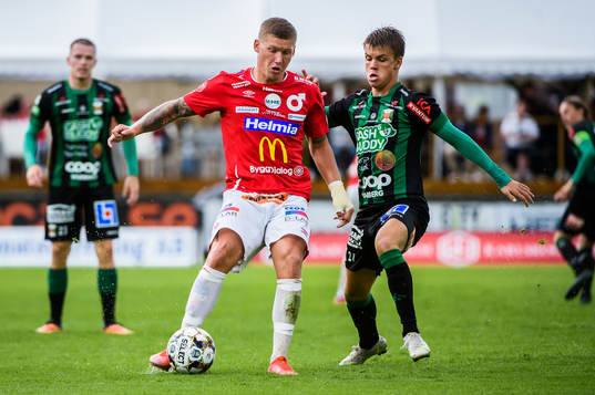 Degerfors Victor Edvardsen och Varbergs Victor Karlsson