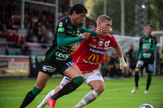 Varbergs Jean Carlos de Brito och Degerfors  Victor