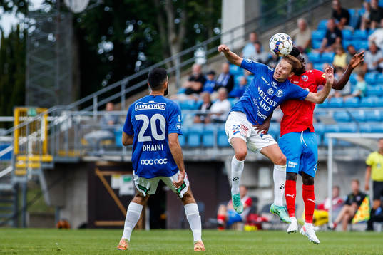 Trelleborgs Johan Blomberg och Helsingborgs Benjamin Acquah