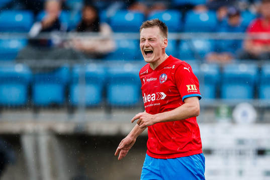 Helsingborgs Rasmus Karjalainen reagerar