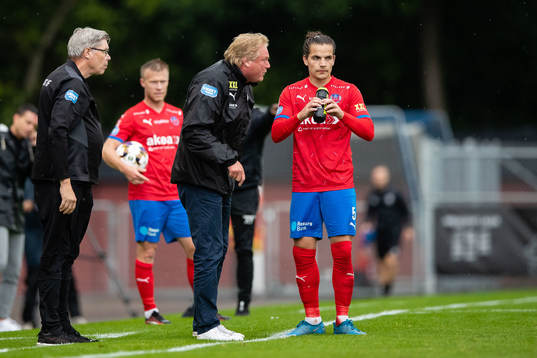 Helsingborgs tränare Jörgen Lennartsson och Brandur