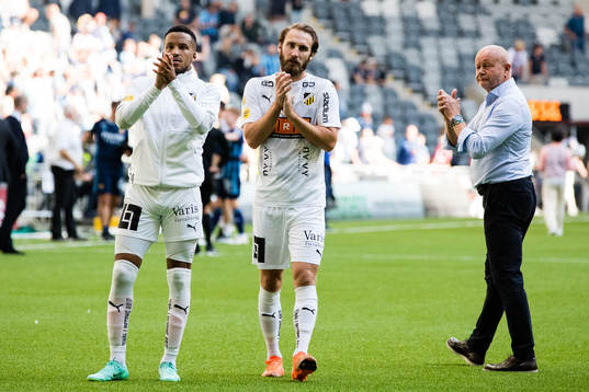 Häckens Martin Olsson, Oskar Sverrisson och tränare