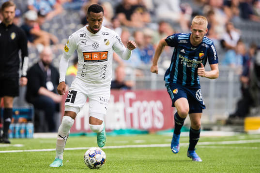 Häckens Martin Olsson och Djurgårdens Kalle Holmberg