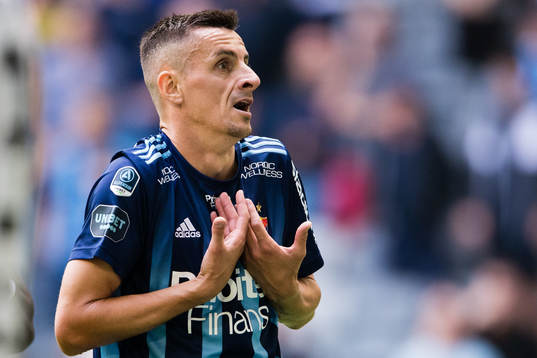 Djurgårdens Haris Radetinac reagerar
