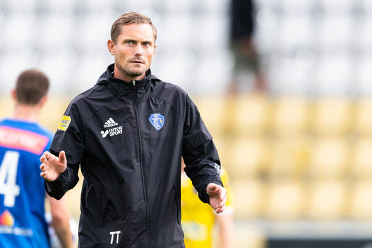 Falkenbergs tränare Tobias Tuvesson