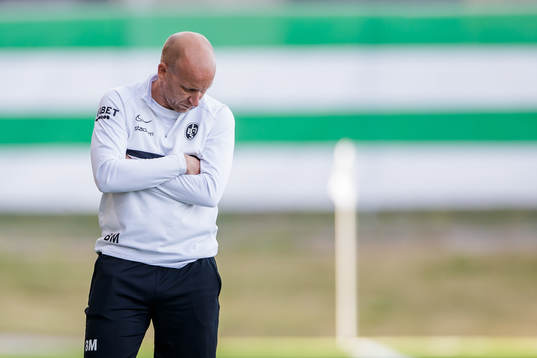 Landskronas tränare Billy Magnusson deppar