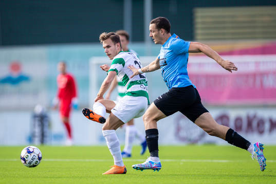 Västerås Dusan Jajic och Landskronas Viktor Ekblom