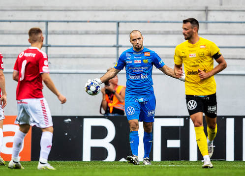 Mjällbys målvakt Carl-Johan Eriksson
