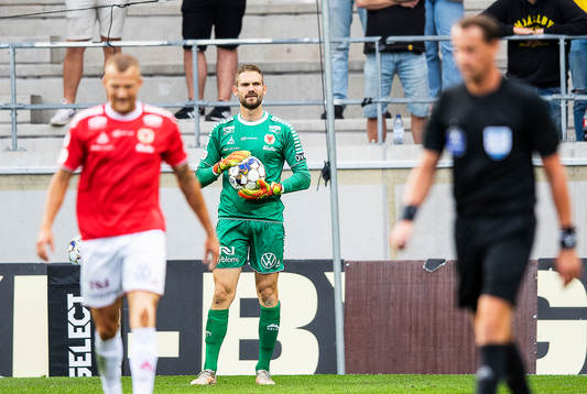 Kalmars målvakt Lucas Hägg Johansson