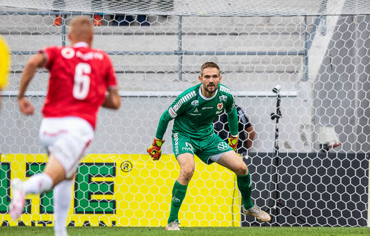 Kalmars målvakt Lucas Hägg Johansson