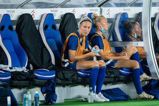 Emma Kullberg of Sweden in the women´s football match