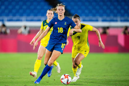 Fridolina Rolfö of Sweden  in the women´s football match