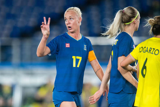 Caroline Seger of Sweden in the women´s football match