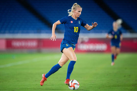 Sofia Jakobsson of Sweden in the women´s football match