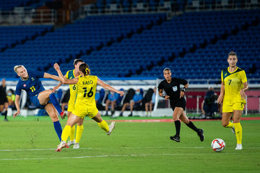 Stina Blackstenius of Sweden in the women´s football match