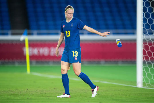 Amanda Ilestedt of Sweden in the women´s football match
