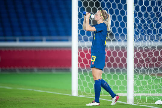 Amanda Ilestedt of Sweden in the women´s football match