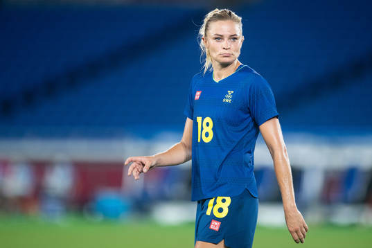 Fridolina Rolfö of Sweden in the women´s football match