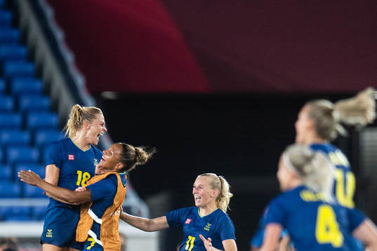 Bläddra bland fler bilder av Tokyo 2020 Olympics, day 10, Football, Semifinal, Australia - Sweden