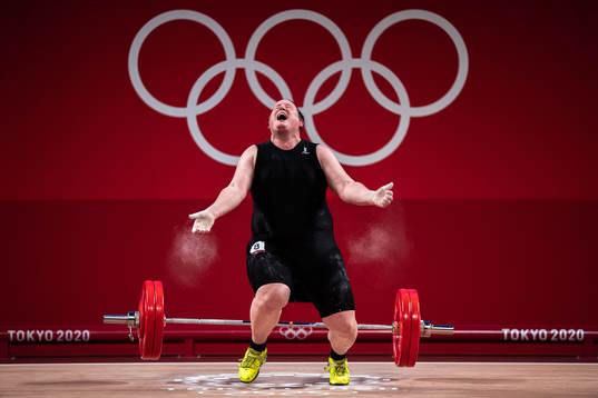 Laurel Hubbard of New Zealand