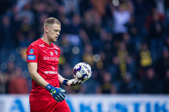 Halmstads målvakt Malkolm Nilsson Säfqvist