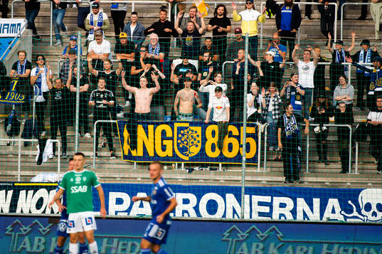 under fotbollsmatchen i Superettan mellan GIF Sundsvall och