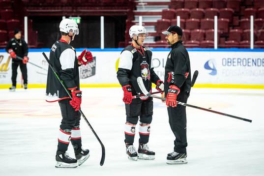 Adam Ollas Mattsson och Carl-Johan Lerby i samtal med