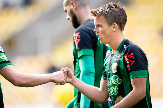 Varbergs Victor Karlsson jublar