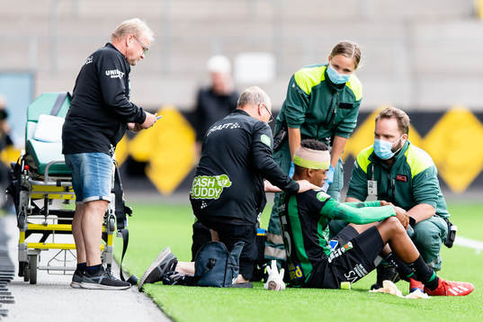 Varbergs Dean Solomons med skada