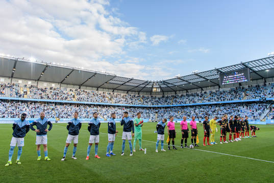 Players of Malmö FF and Rangers