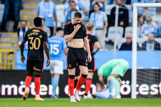 of Rangers John Lundstram looks dejected