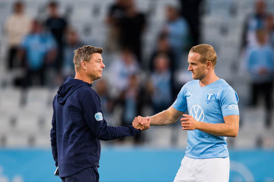 Jon Dahl Tomasson, head coach and Franz Brorsson of Malmö