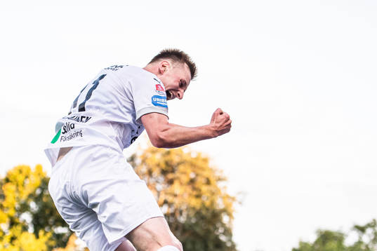 Helsingborgs Rasmus Karjalainen jublar
