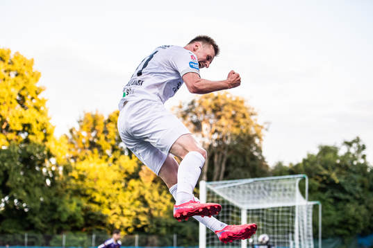 Helsingborgs Rasmus Karjalainen jublar