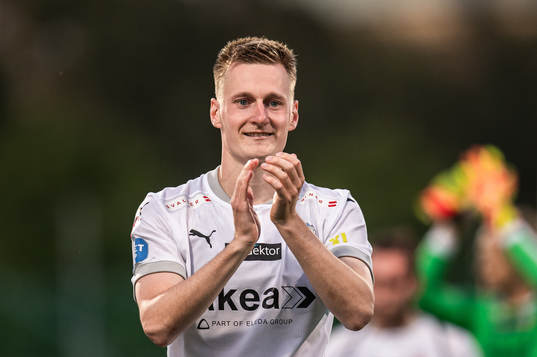 Helsingborgs Rasmus Karjalainen jublar