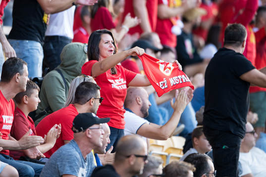 Supporters of Velez Mostar in the stands