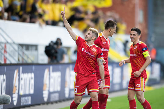 Slaviša Radović celebrates