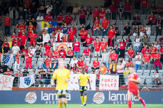 Supporters of Velez Mostar in the stands