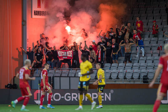 Supporters of Velez Mostar in the stands