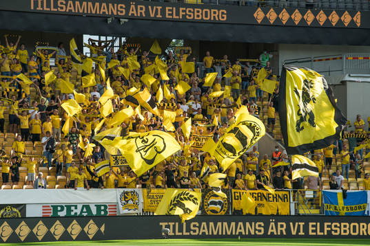 Supporters of Elfsborg in the stands