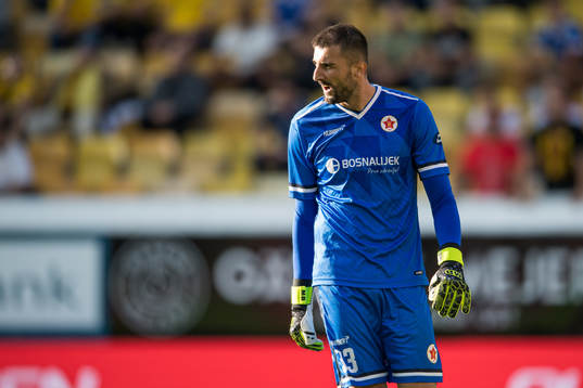 Goalkeeper Slaviša Bogdanović of Velez Mostar