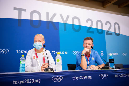 Caroline Segern and Peter Gerhardsson of the Swedish