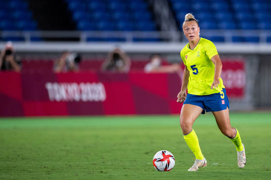Hanna Bennison of Sweden in the women’s football final