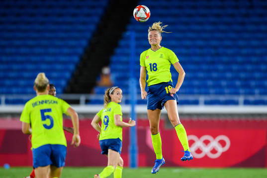 Fridolina Rolfö of Sweden in the women’s football final