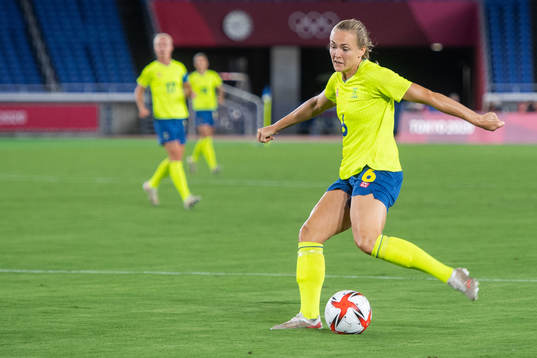 Magdalena Eriksson of Sweden in the women’s football final